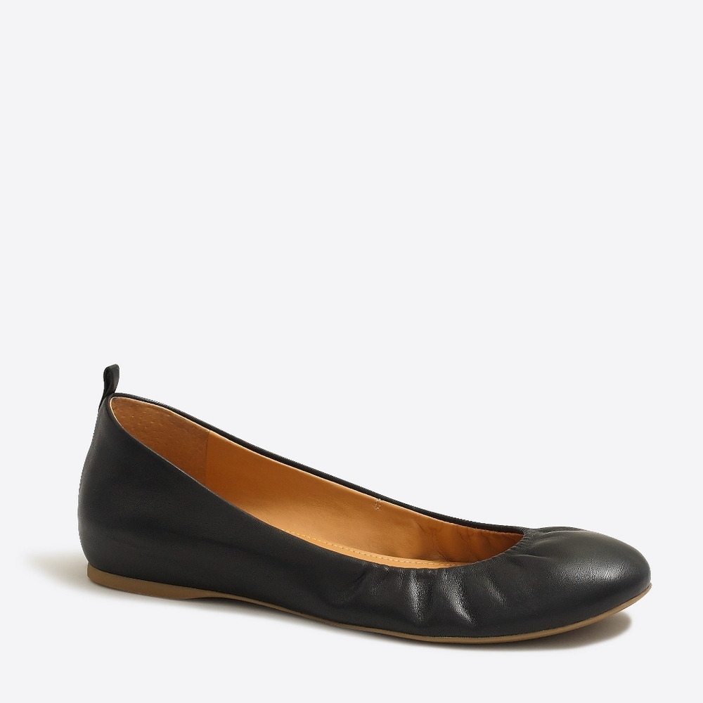 J Crew Factory Anya Ballet Flat in Black